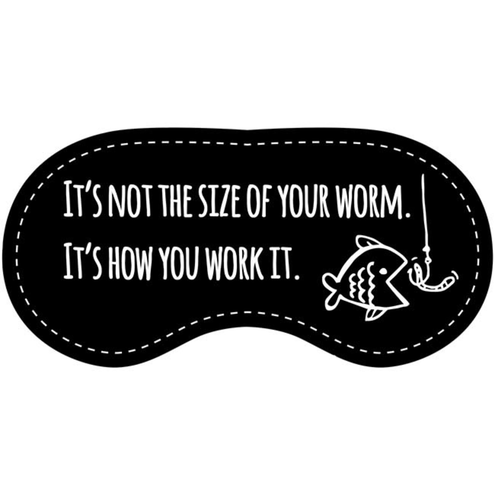 Eye Chatters Eye Chatters Satin Blindfold - It's not the size of your worm. It's how you work it.