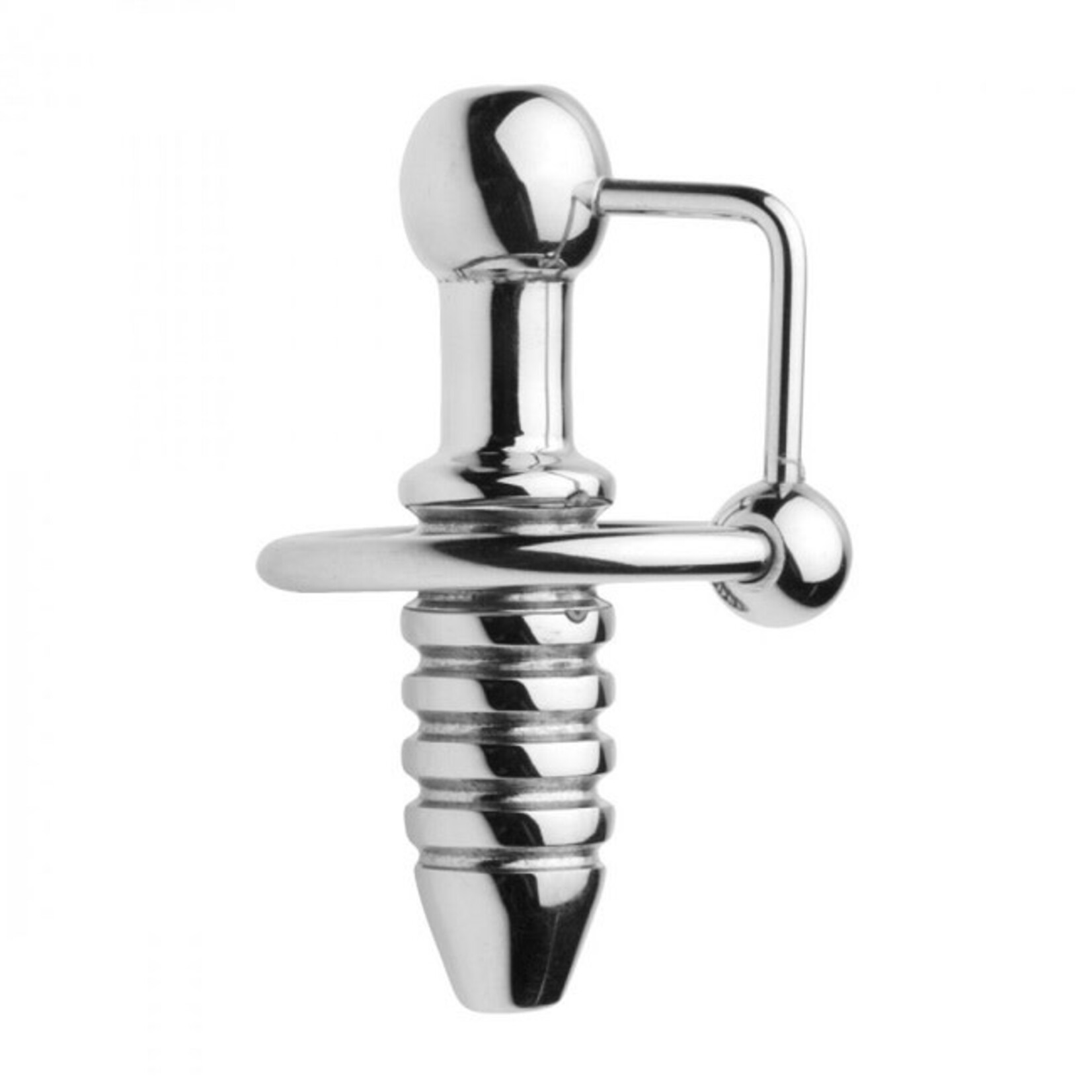 Master Series Master Series XL Ribbed Urethral Sound with Hollow Core