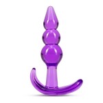 Blush Novelties B Yours - Triple Bead Anal Plug - Purple