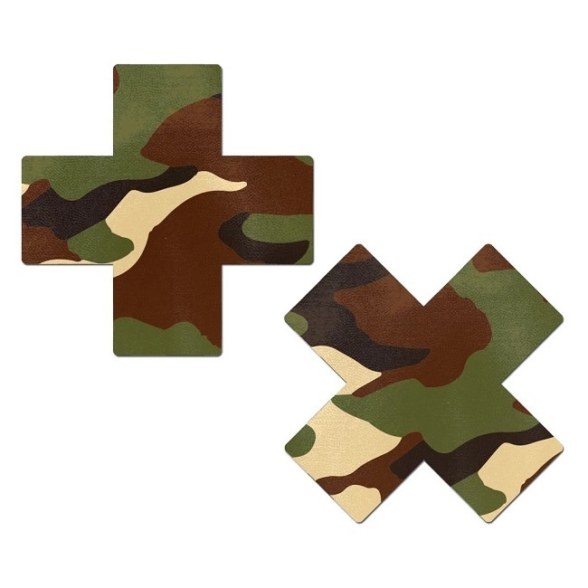 Camo Cross Nipple Pasties