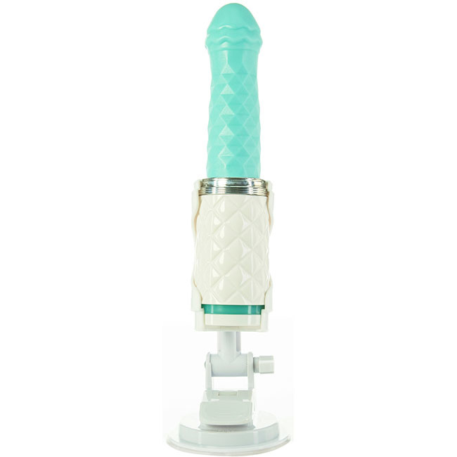 Pillow Talk Feisty Thrusting and Vibrating Massager Teal