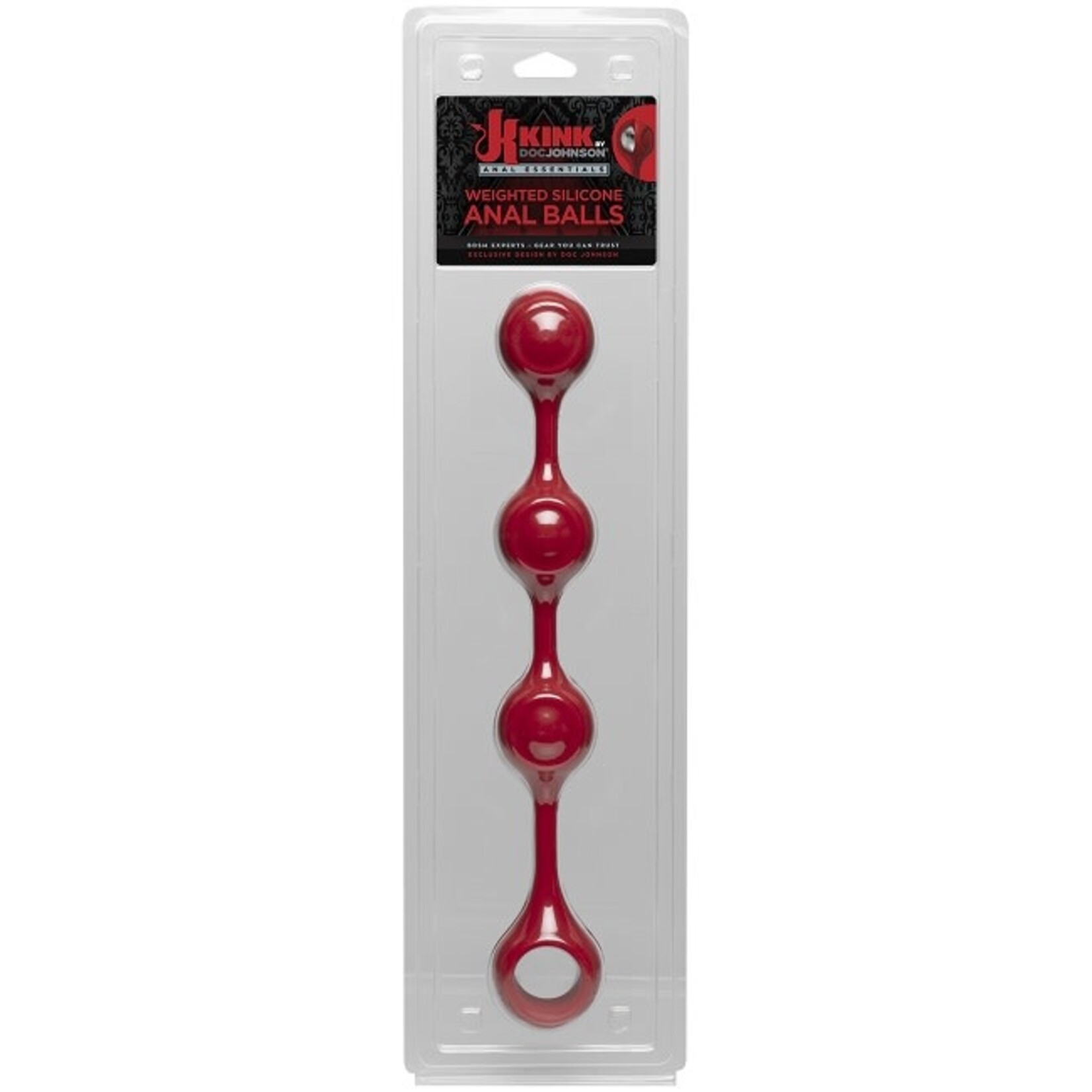 Doc Johnson KINK - Anal Essentials Weighted Silicone Anal Balls 13.5"