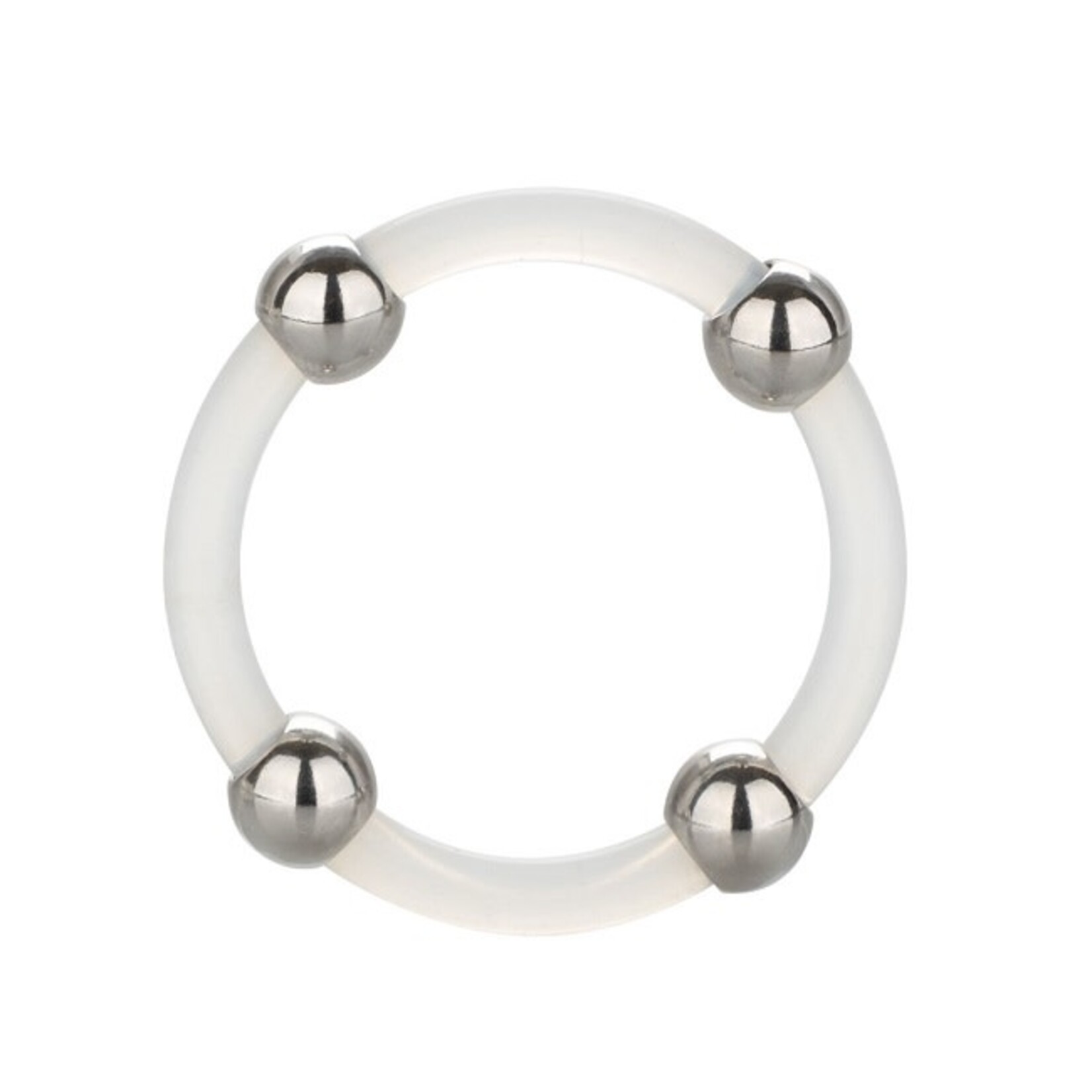 CalExotics Steel Beaded Silicone Ring - Large