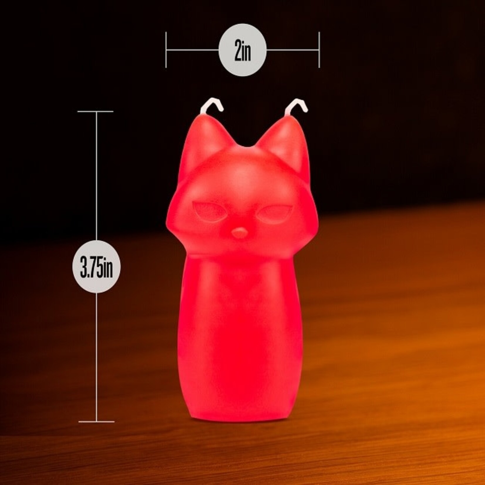 Blush Novelties Temptasia Fox Drip Candle - Red
