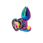 NS Novelties Rear Assets - Multicolor Heart - Small - Rainbow