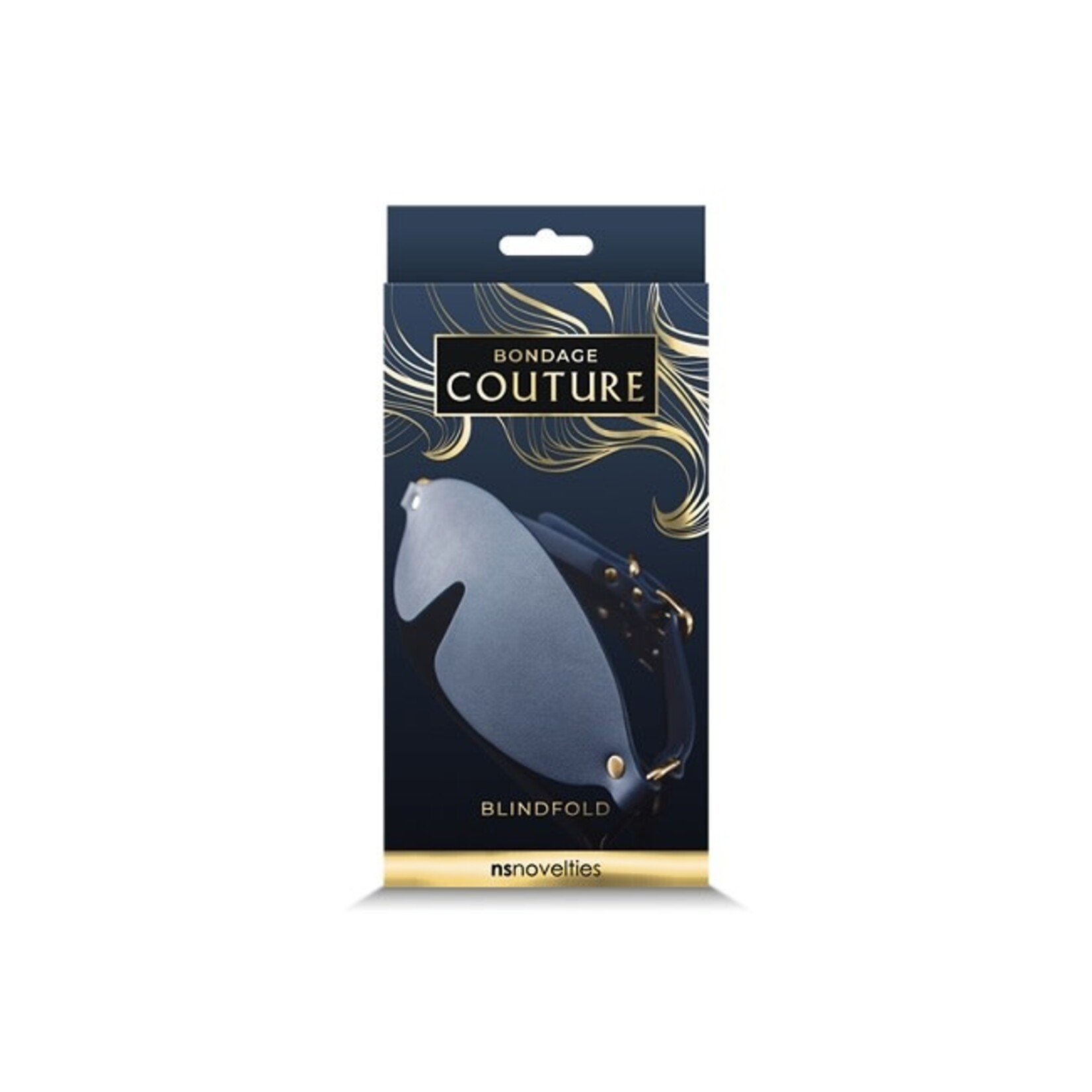 NS Novelties Bondage Couture Blindfold - Blue