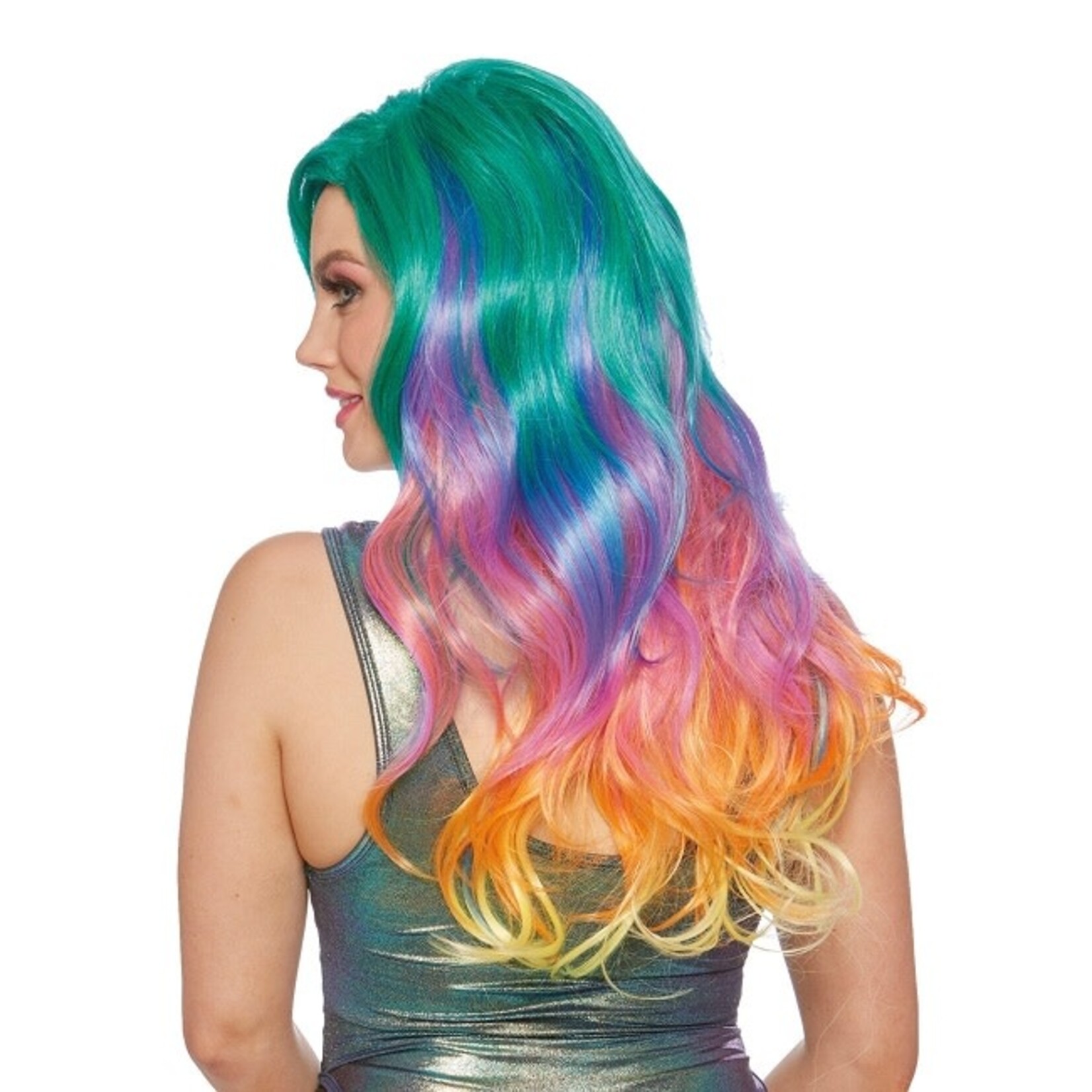 Dreamgirl Dreamgirl Jewel Tone Rainbow Wig