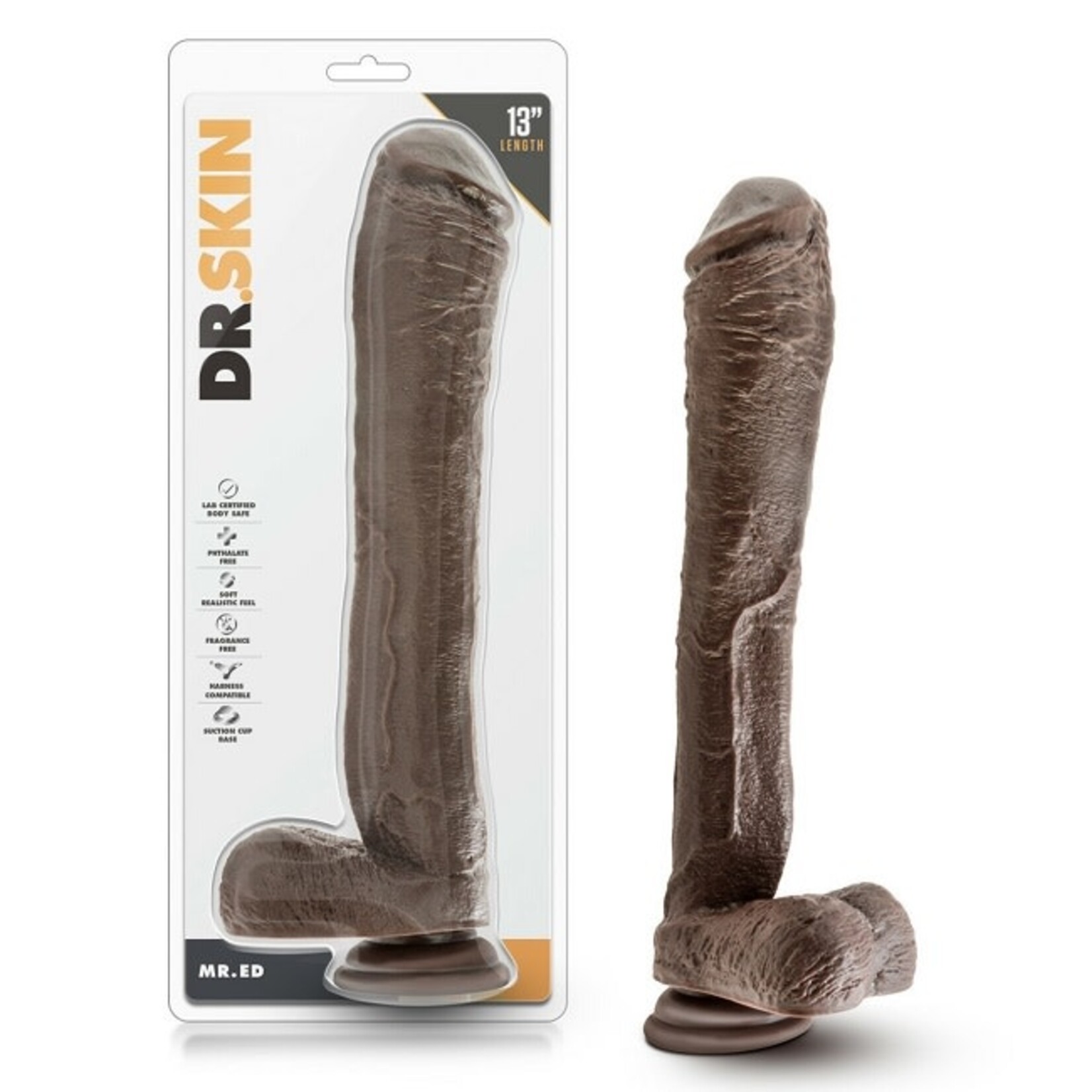 Blush Novelties Dr. Skin Mr. Ed 13" Dildo with Balls