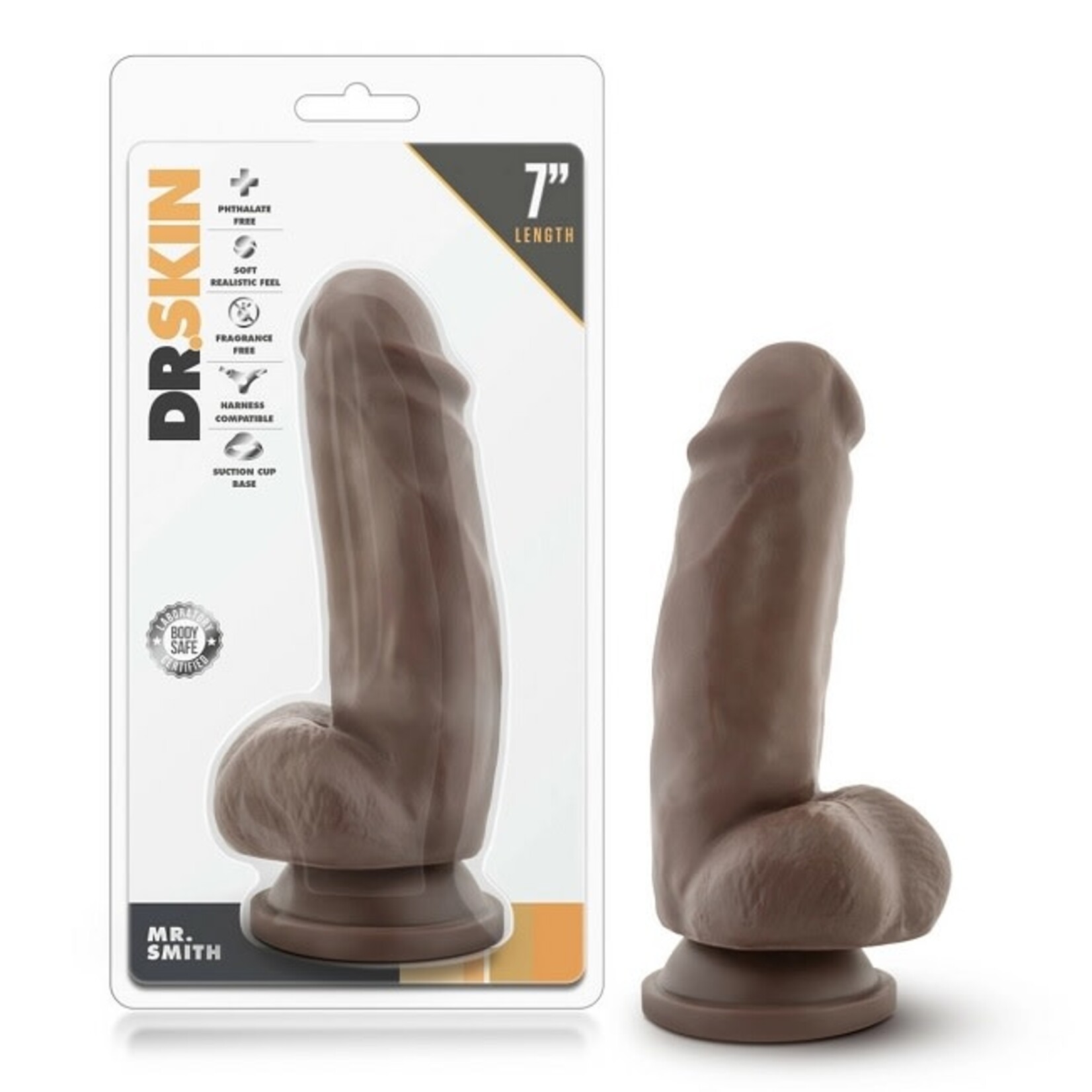 Blush Novelties Dr. Skin Mr. Smith 7" Dildo with Balls