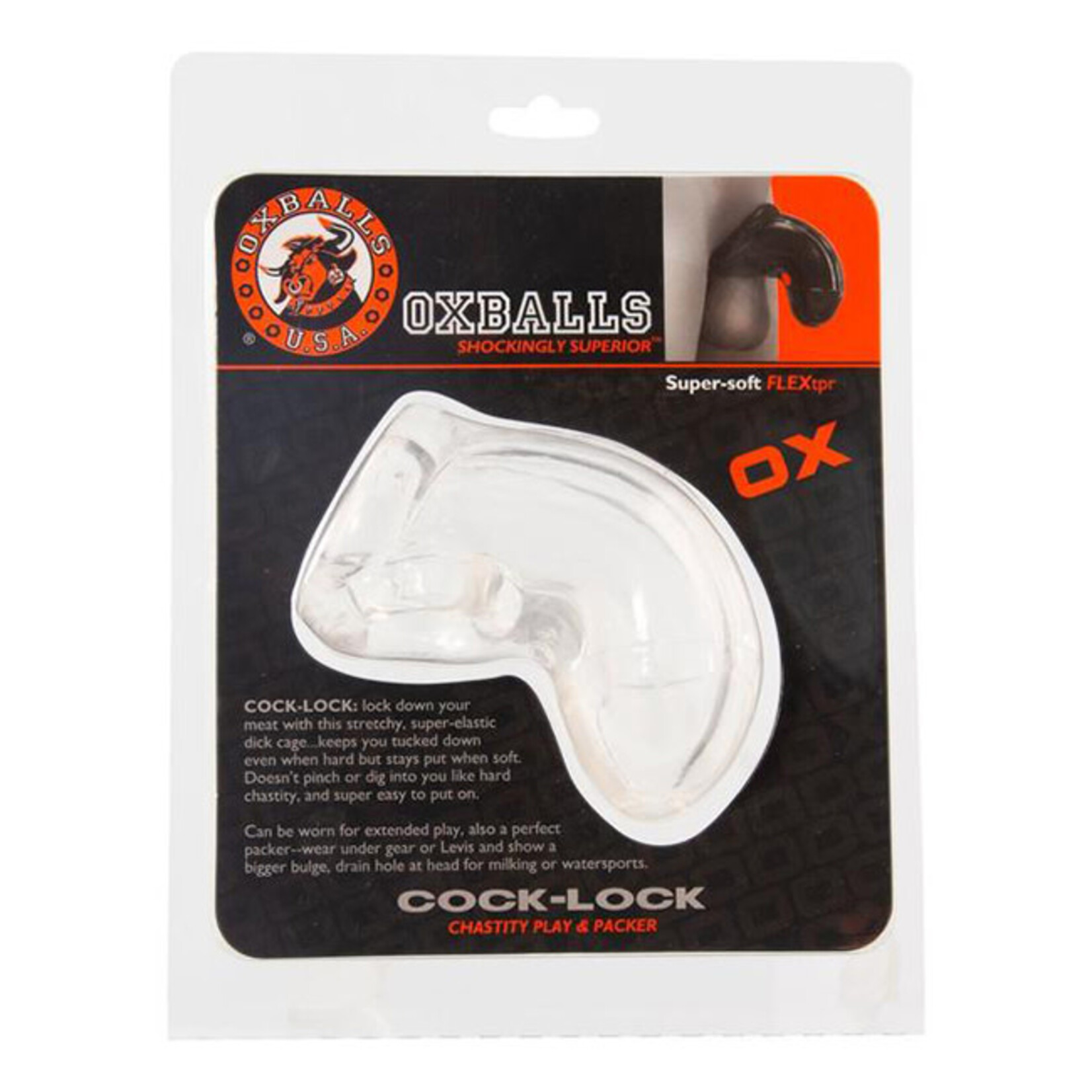 Oxballs USA Oxballs COCK-LOCK Chastity Play & Packer