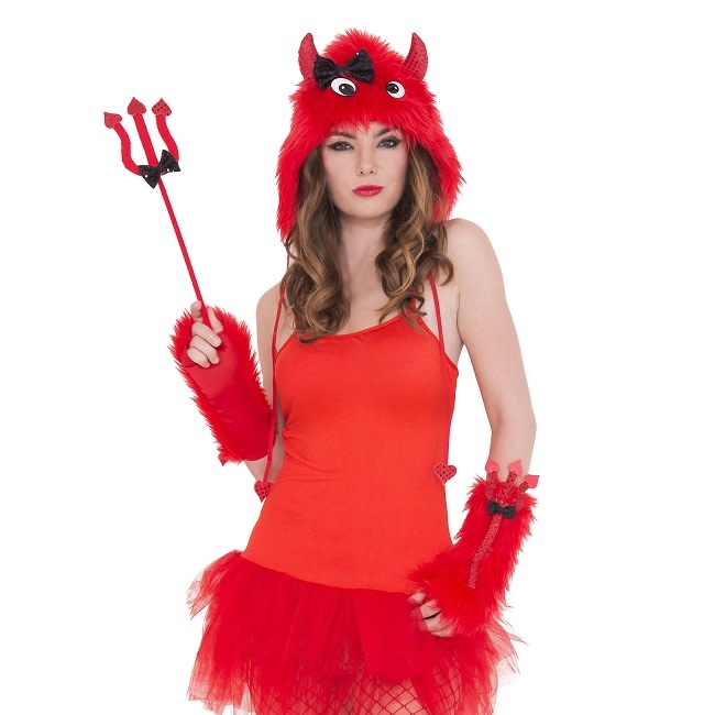 Red Fur Devil 4pc Accessory Kit