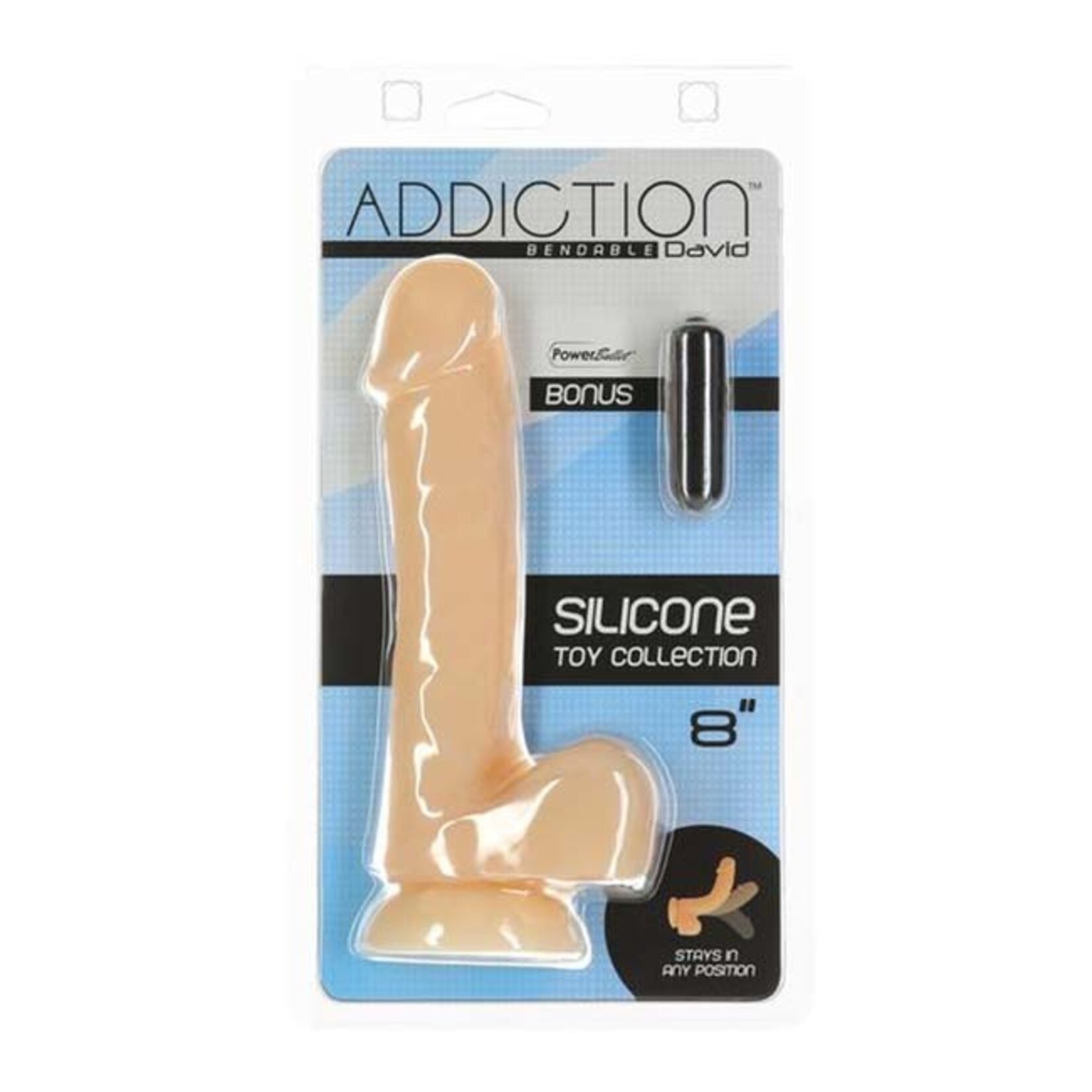 Addiction Addiction - David 8" Bendable Silicone Dildo