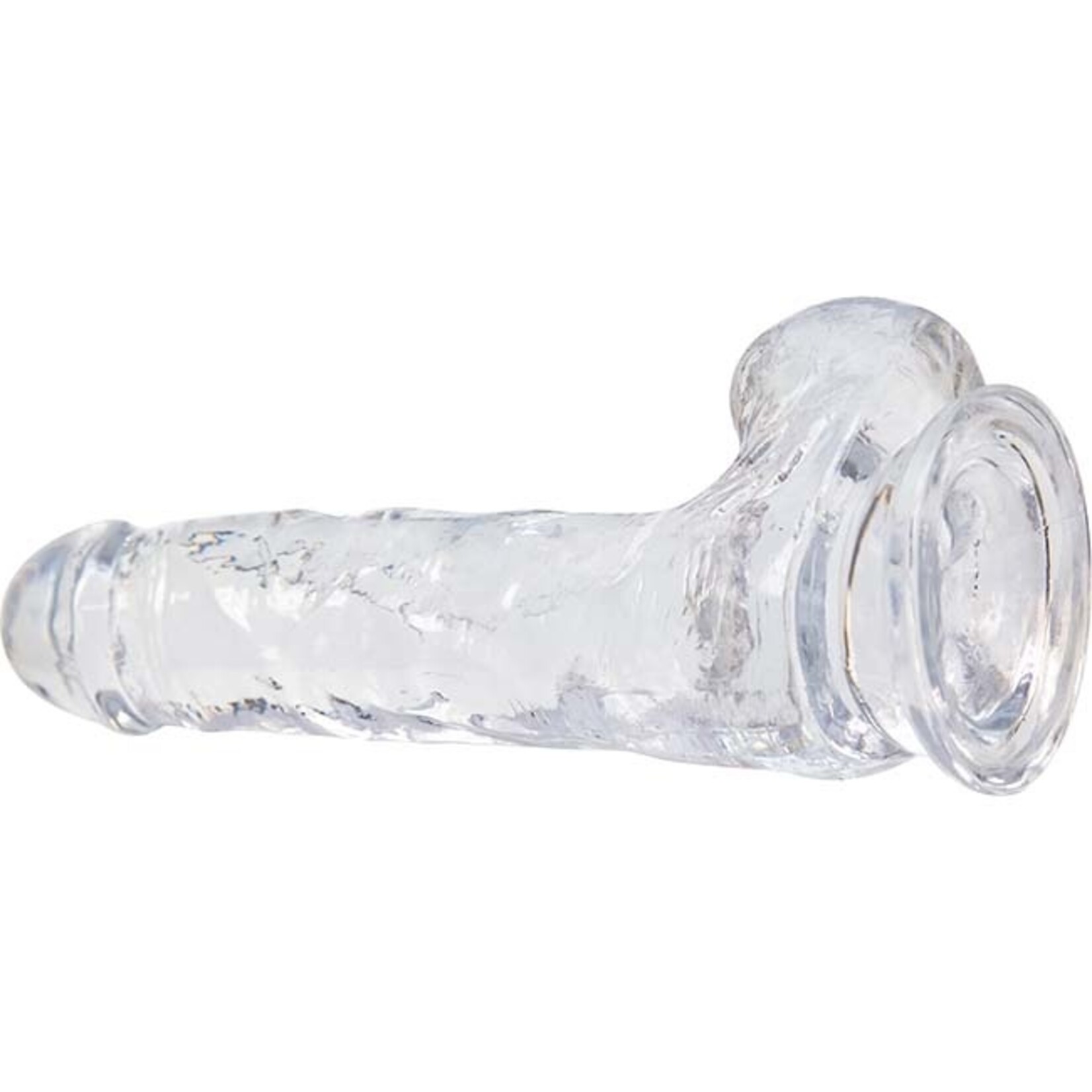 Addiction Crystal Addiction - 7" Clear Dildo with Balls