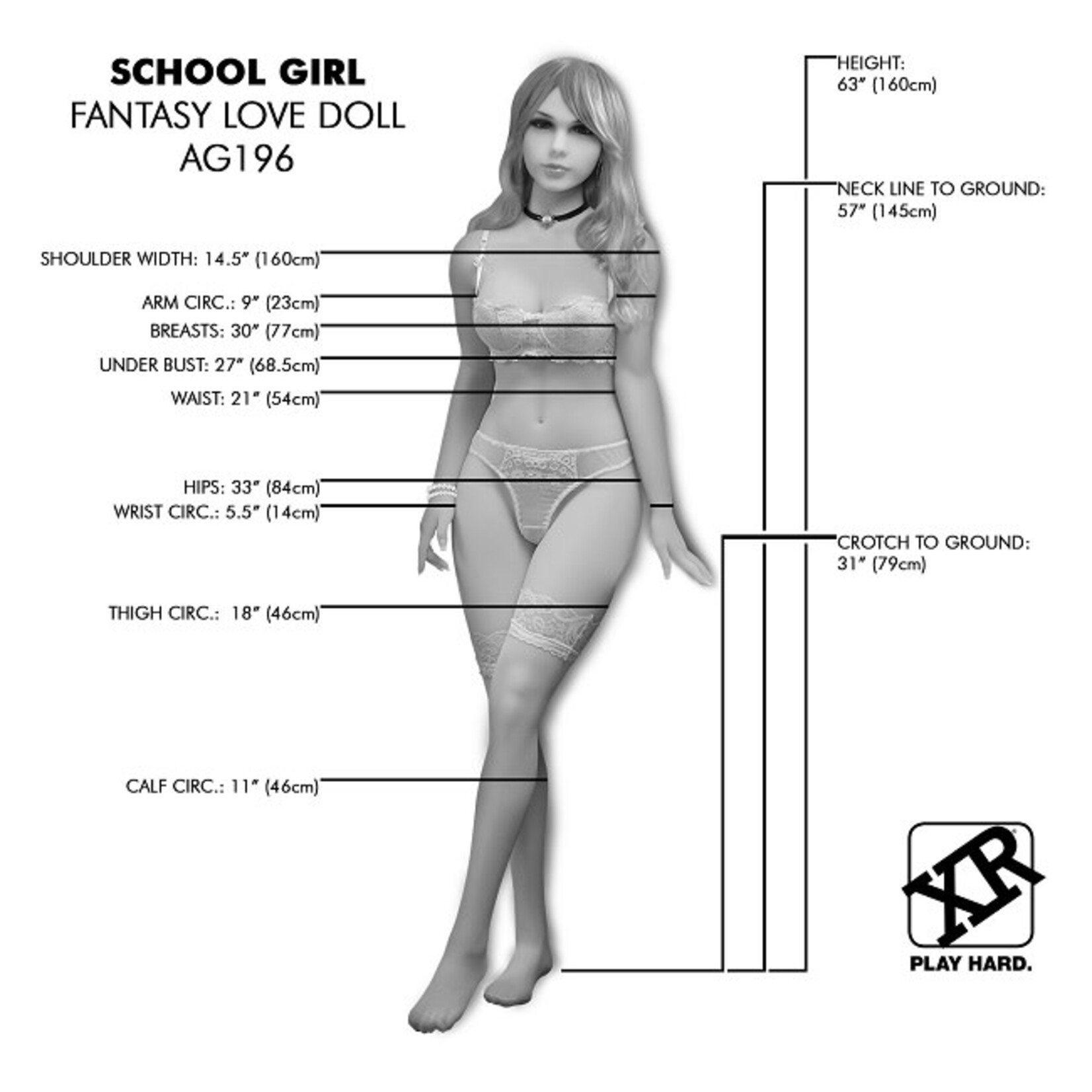 NextGen Dolls NextGen Dolls - School Girl Fantasy Love Doll