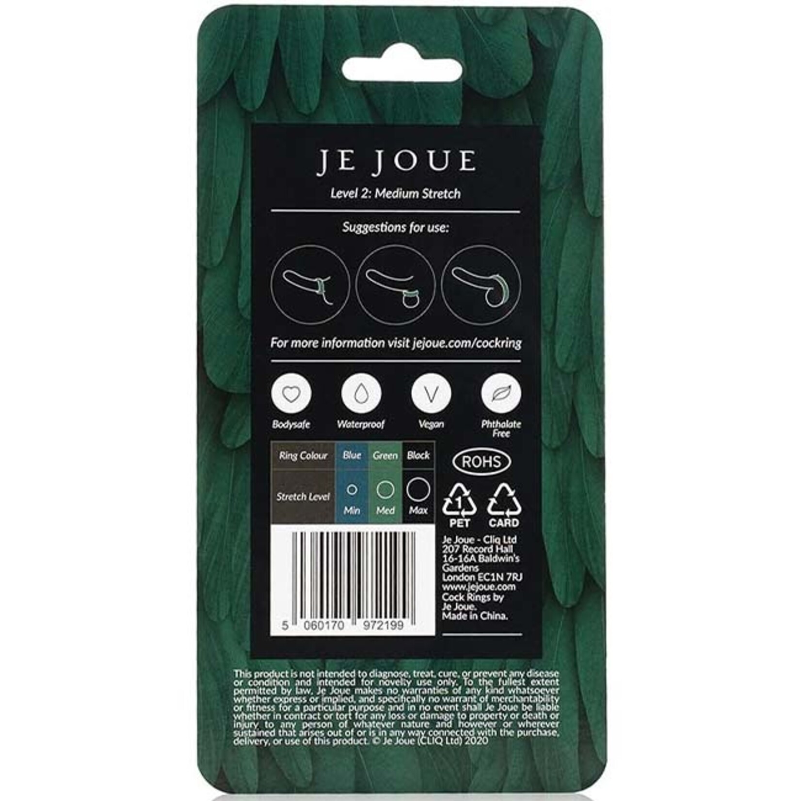 Je Joue Je Joue Silicone Cock Ring - Level 2 Medium Stretch
