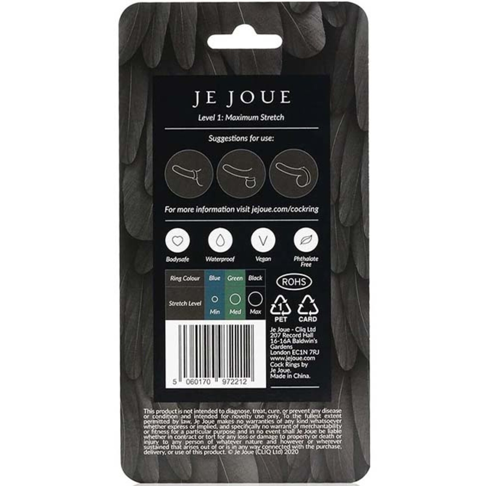 Je Joue Je Joue Silicone Cock Ring - Level 1 Maximum Stretch