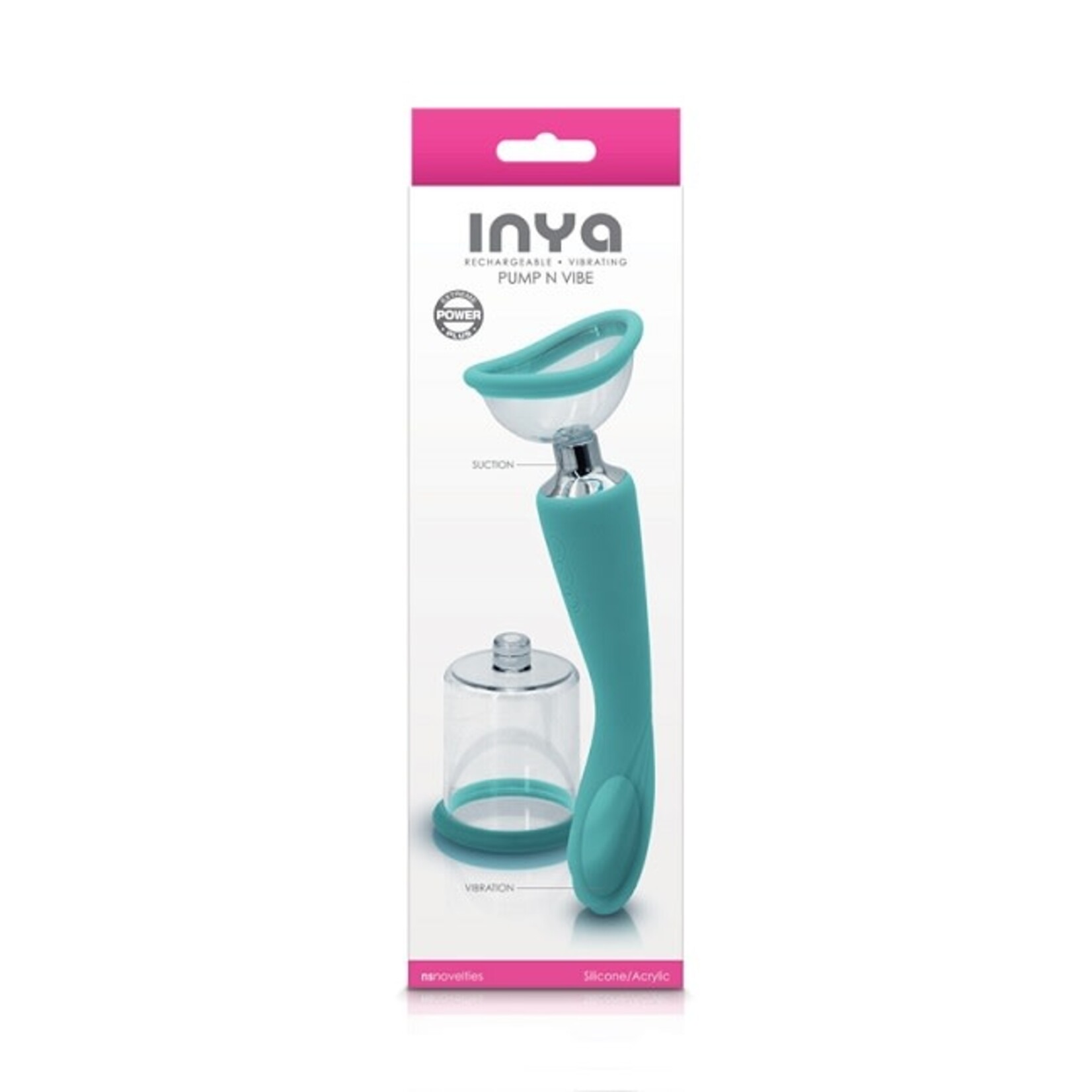 NS Novelties Inya Pump N Vibe Rechargeable Clitoral & Nipple Pump