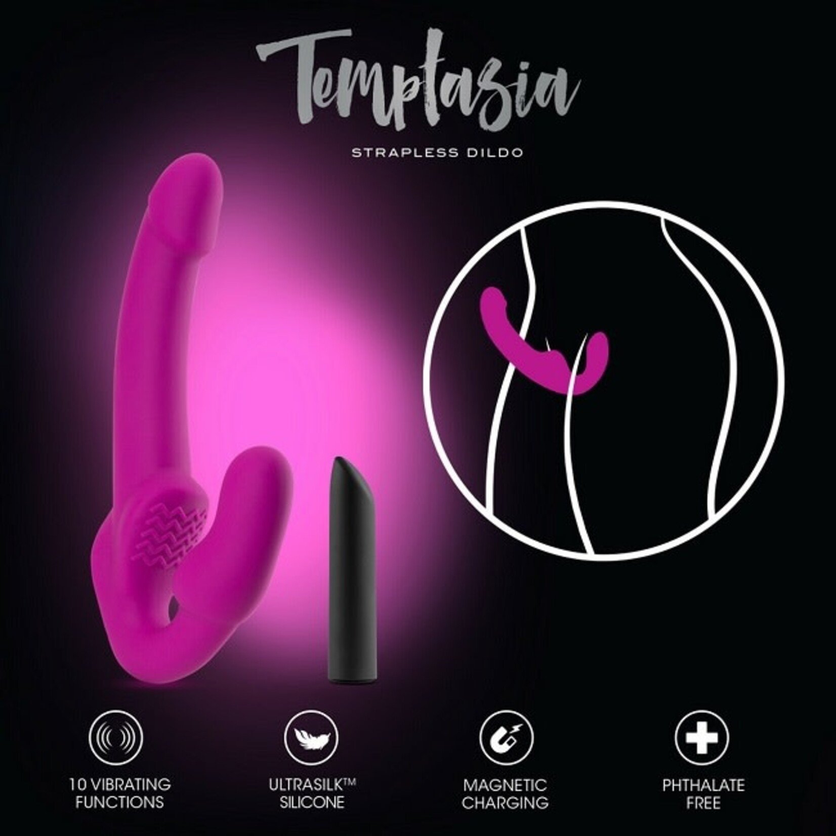Blush Novelties Temptasia - Estella Strapless Silicone Dildo