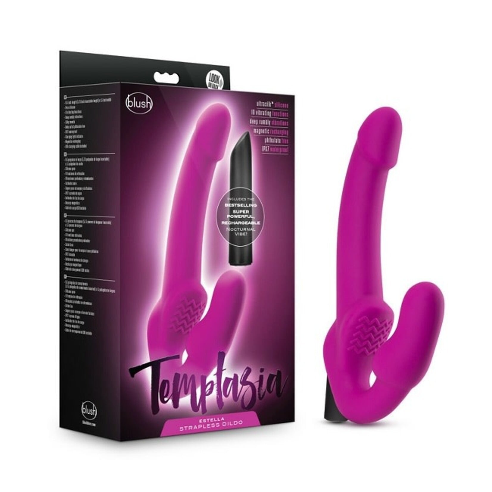 Blush Novelties Temptasia - Estella Strapless Silicone Dildo