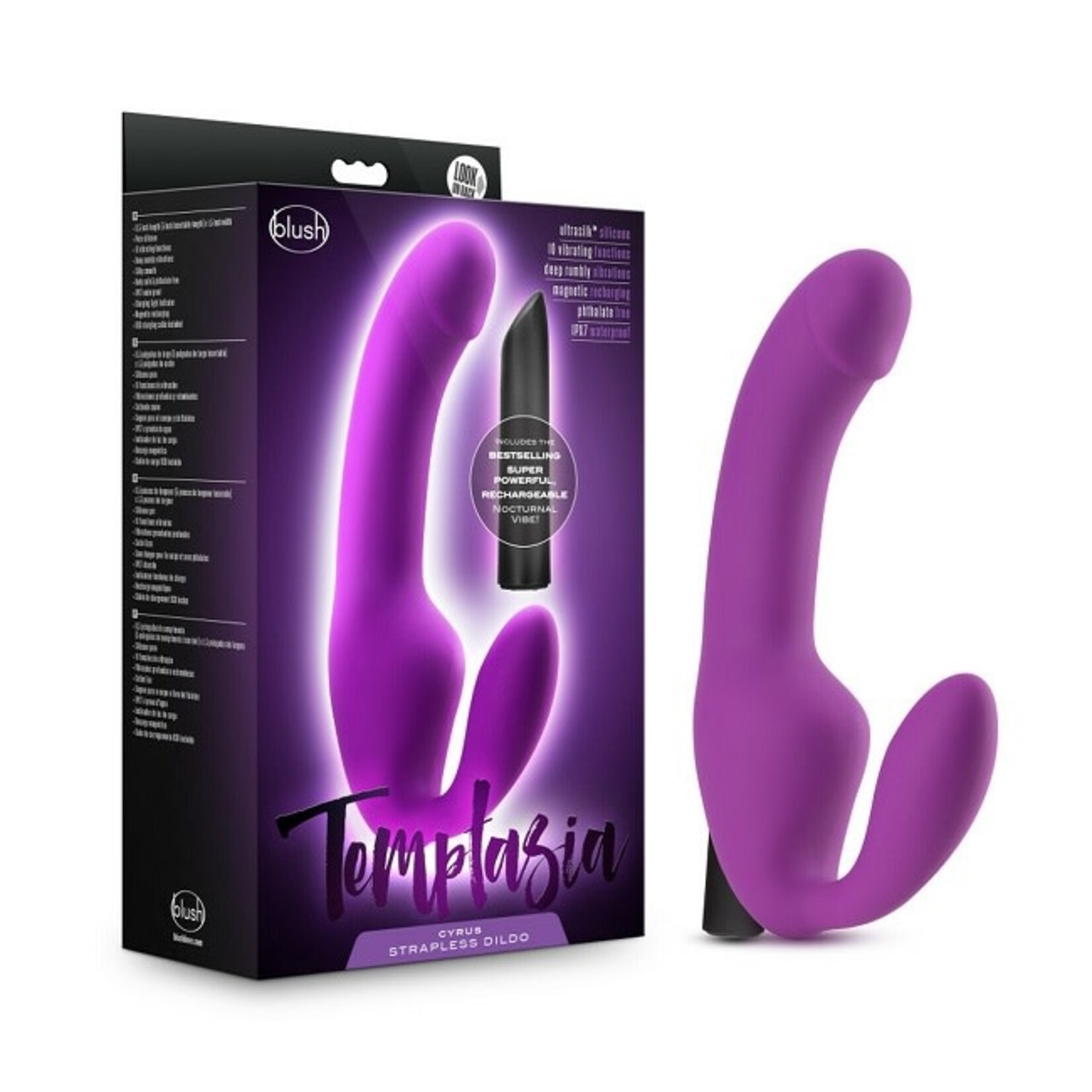 Blush Novelties Temptasia - Cyrus Strapless Silicone Dildo