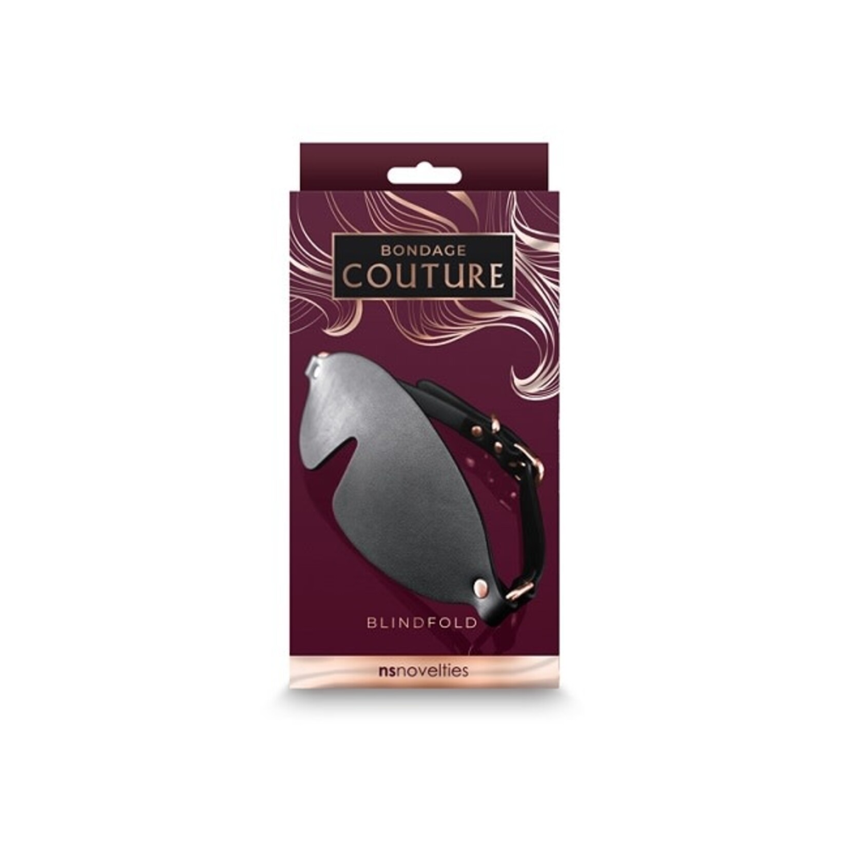 NS Novelties Bondage Couture Blindfold - Black