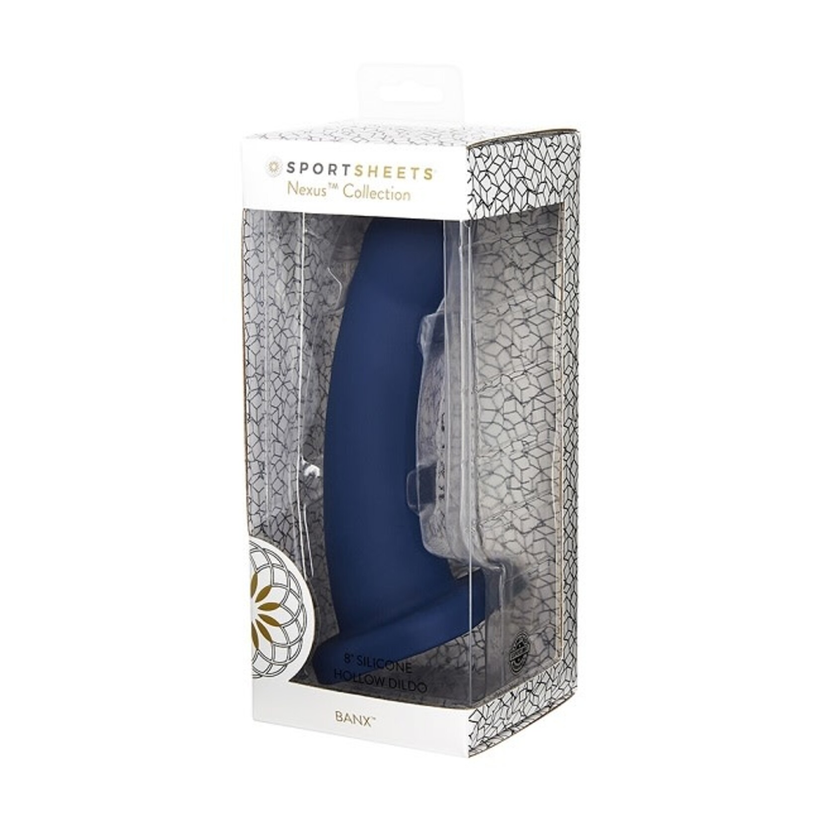 Sportsheets Sportsheets Nexus Collection Banx 8" Hollow Silicone Dildo