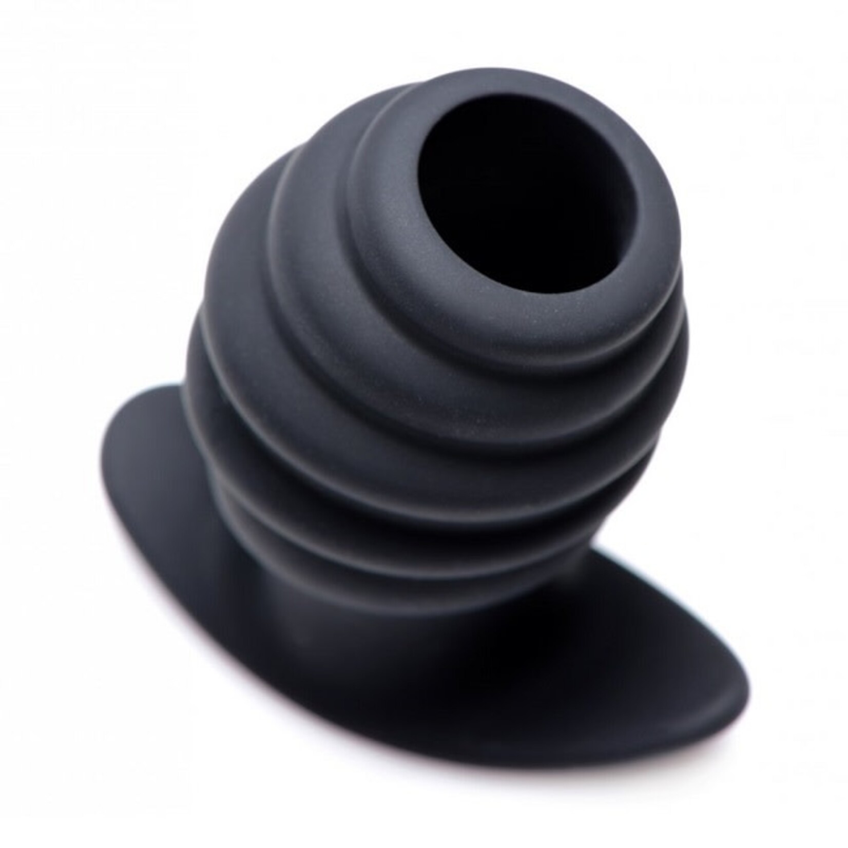 Master Series Master Series Hive Ass Tunnel Silicone Ribbed Hollow Anal Plug - Medium