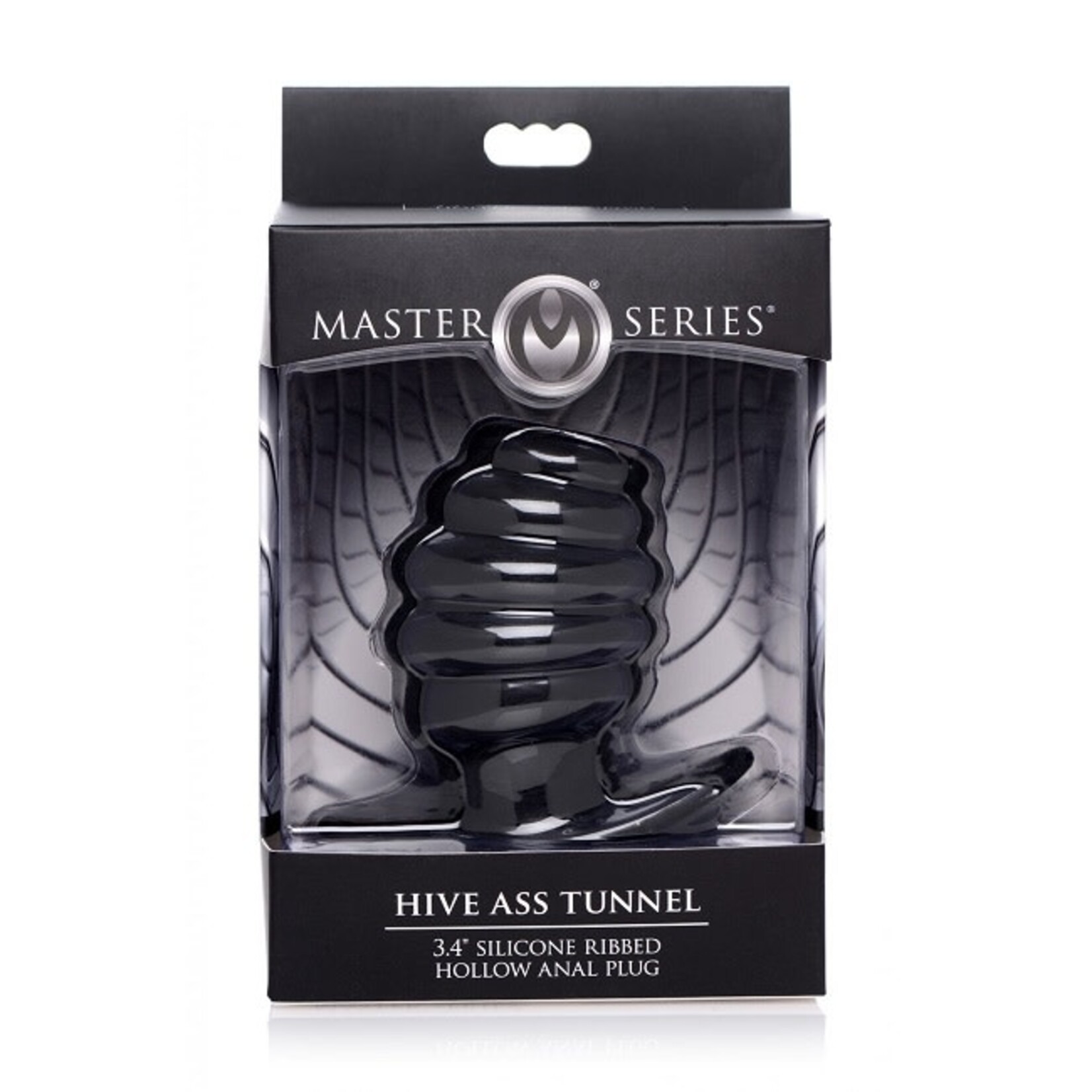 Master Series Master Series Hive Ass Tunnel Silicone Ribbed Hollow Anal Plug - Medium