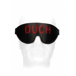 Shots America Ouch! Black & White Bonded Leather Eye-Mask "Ouch"