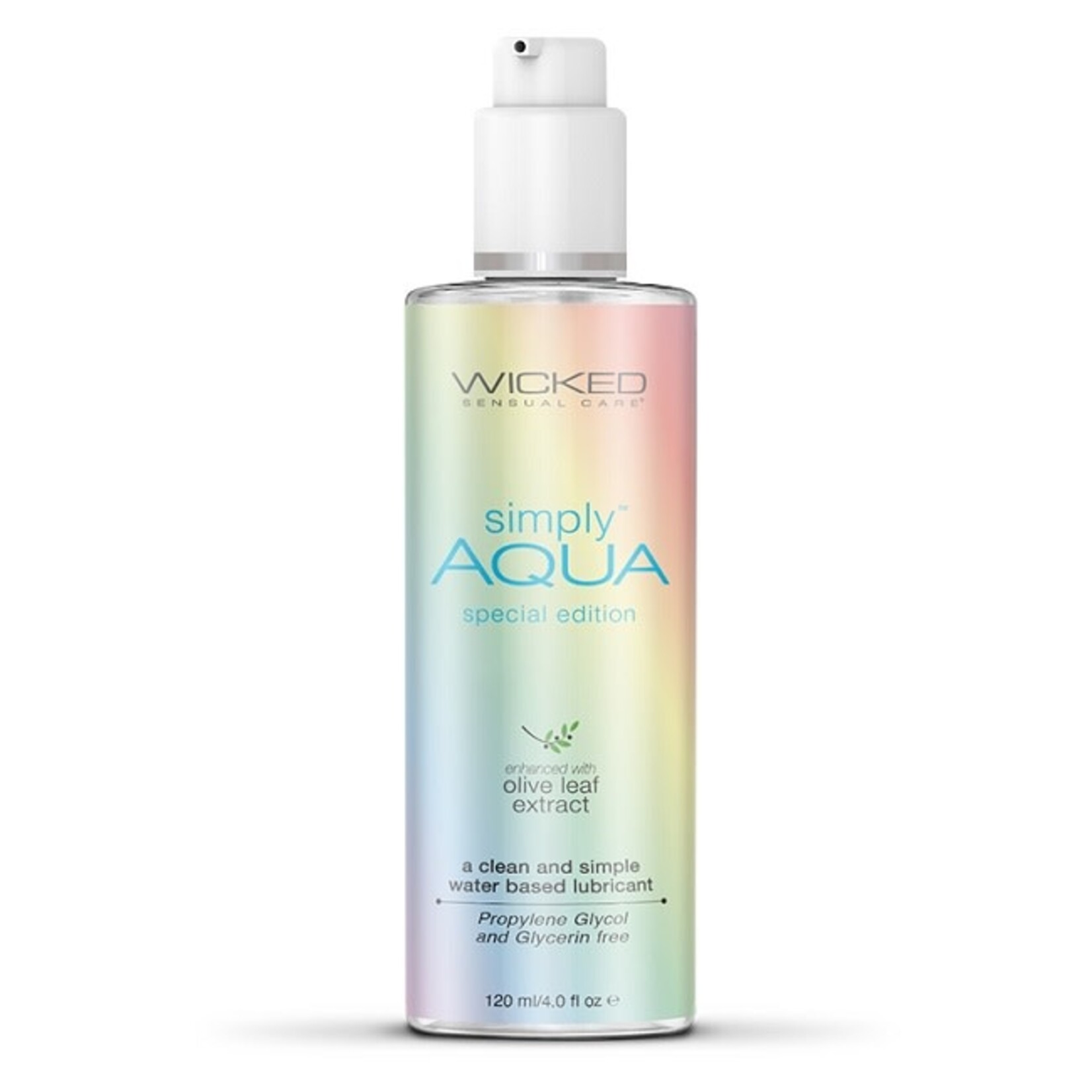 Wicked Simply Aqua Special Edition Water-Based Lubricant 4oz