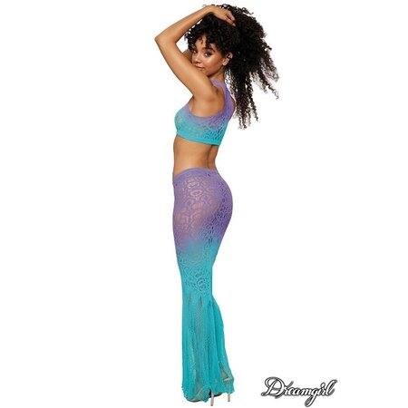 Dreamgirl Dreamgirl Ombré Bralette and Maxi Skirt Set OS