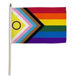 Inclusive Pride Stick Flag 12" x 18"
