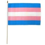 Transgender Pride Stick Flag 12" x 18"
