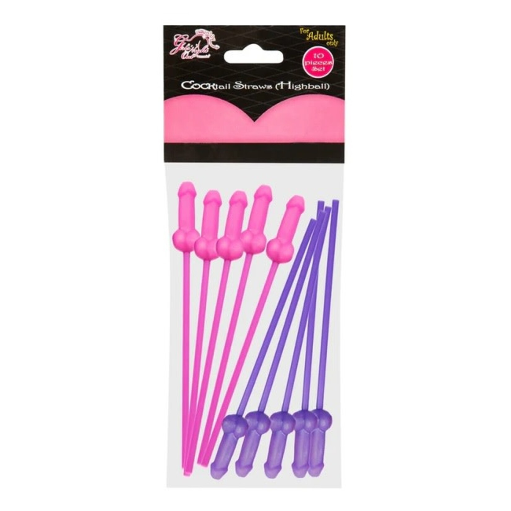 Girls' Night Out Highball Cocktail Straws