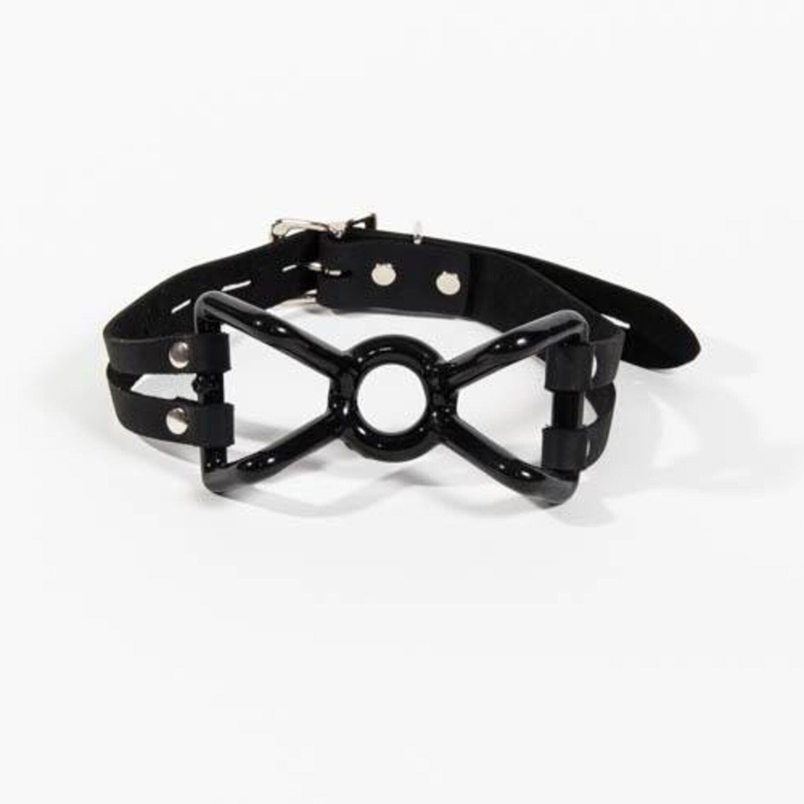 Kookie Intl. Rubber Coated Spider Gag with Leather Strap