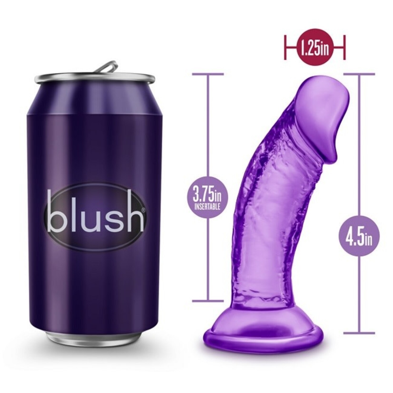 Blush Novelties B Yours - Sweet n' Small 4 Inch Dildo with Suction Cup