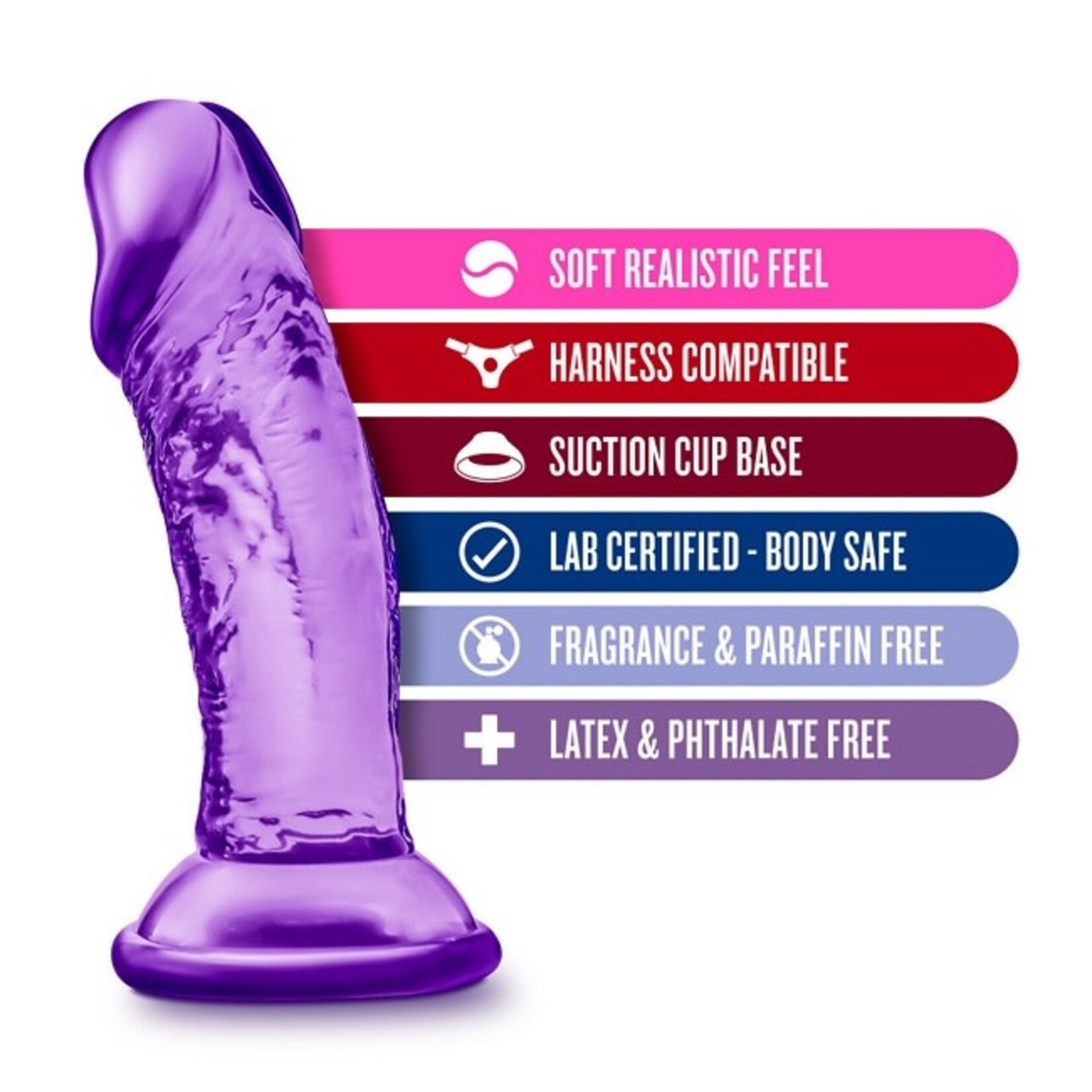 Blush Novelties B Yours - Sweet n' Small 4 Inch Dildo with Suction Cup