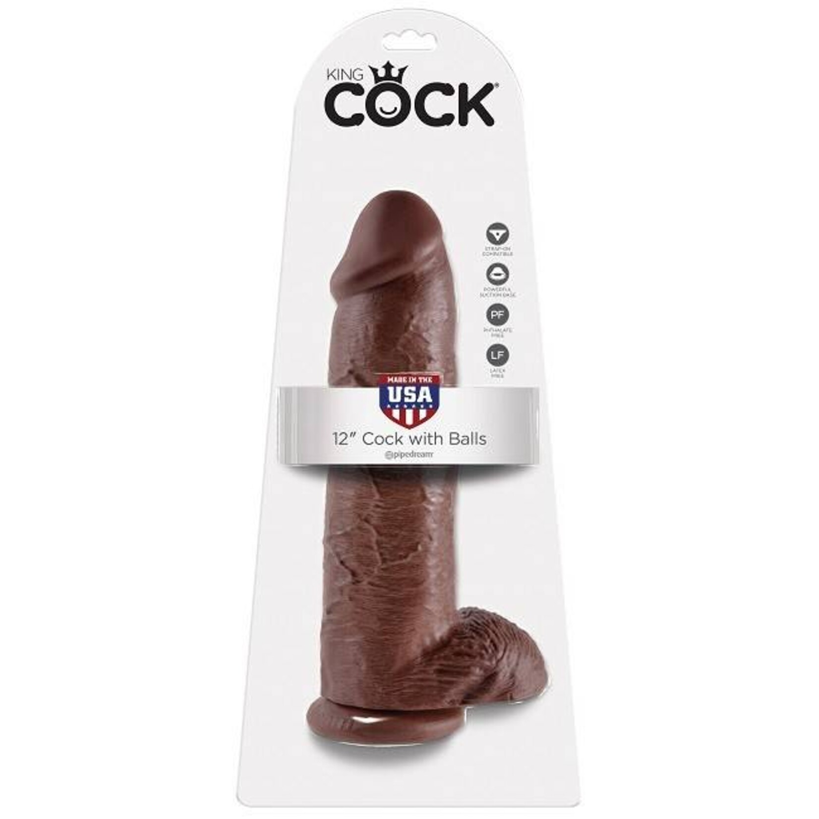 King Cock King Cock 12" Cock with Balls