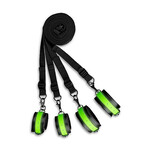 Shots America Ouch! Glow in the Dark Bed Bindings Restraint Kit