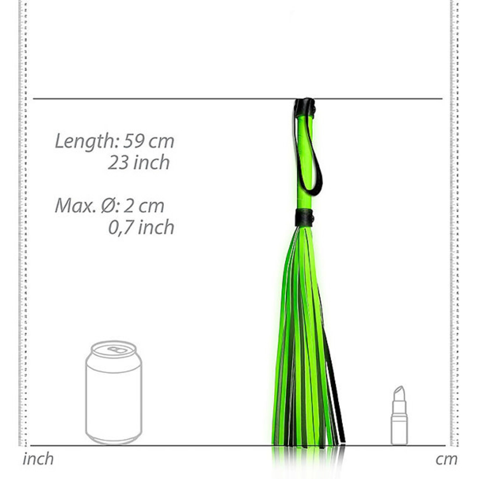 Shots America Ouch! Glow in the Dark Flogger