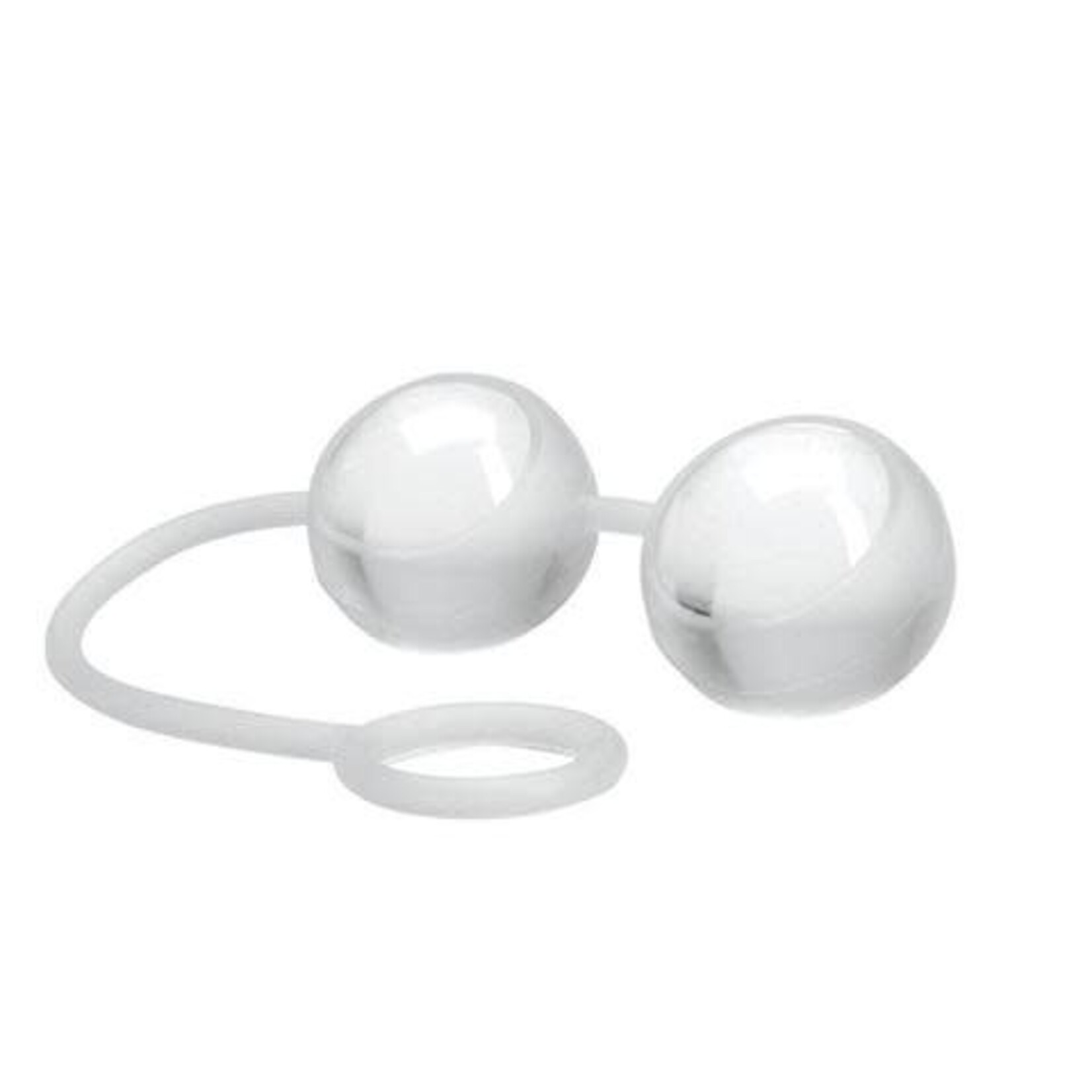 Topco Sales Climax Kegels Glass Ben Wa Balls with Silicone Strap