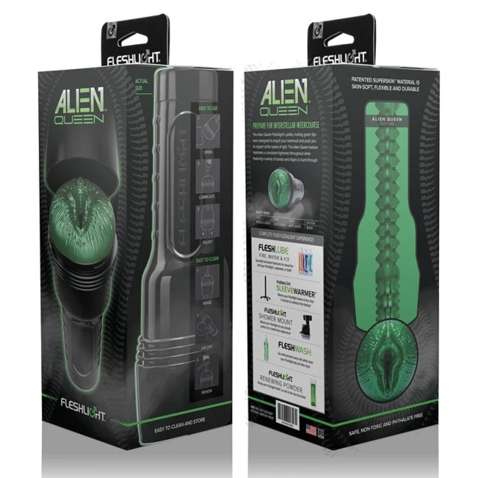 Fleshlight Fleshlight Freaks: Alien Queen - Metallic Green