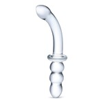 Gläs 8" Ribbed G-Spot Glass Dildo