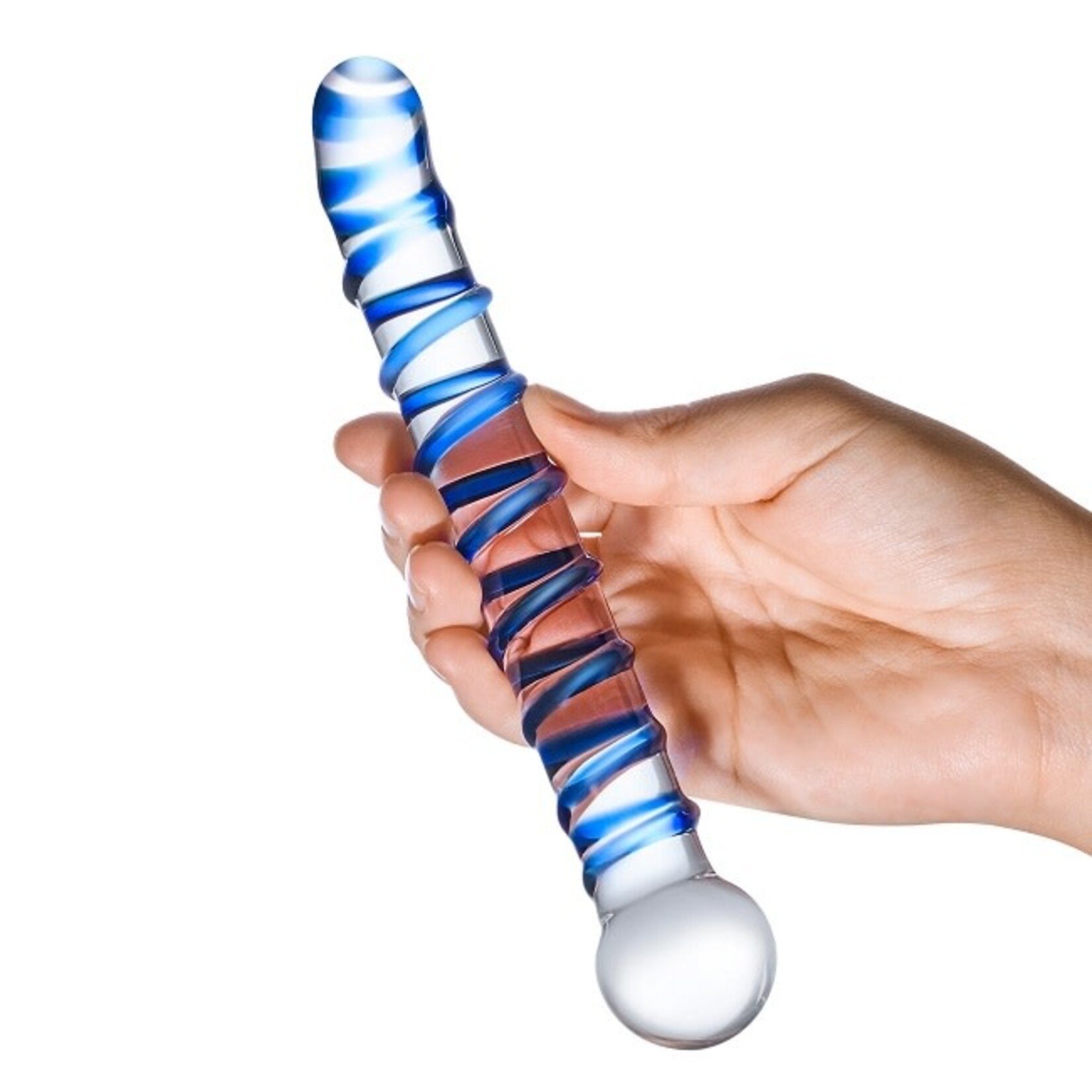 Gläs Gläs 6.5" Mr. Swirly G-Spot Glass Dildo