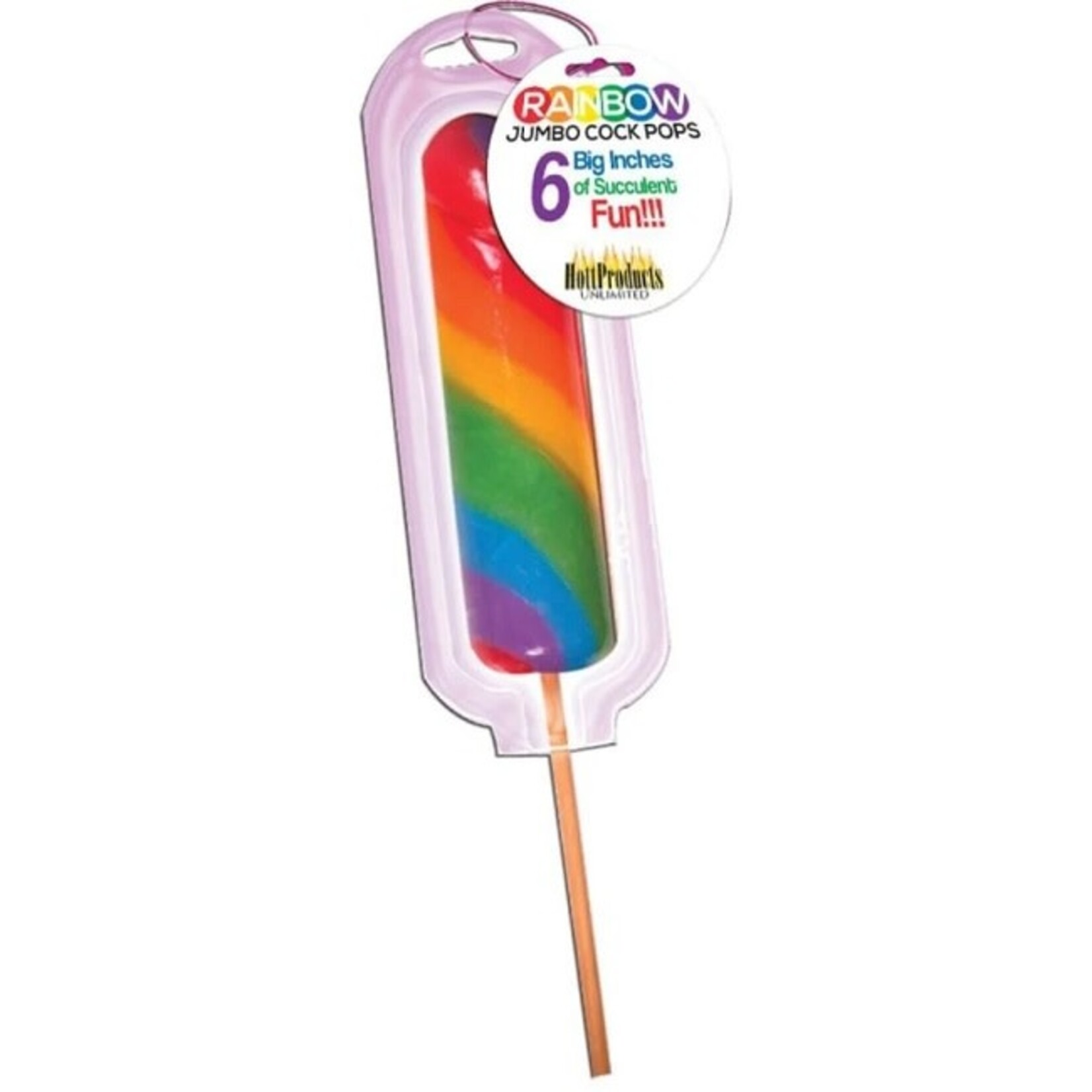 Hott Products Rainbow Jumbo Cock Pop