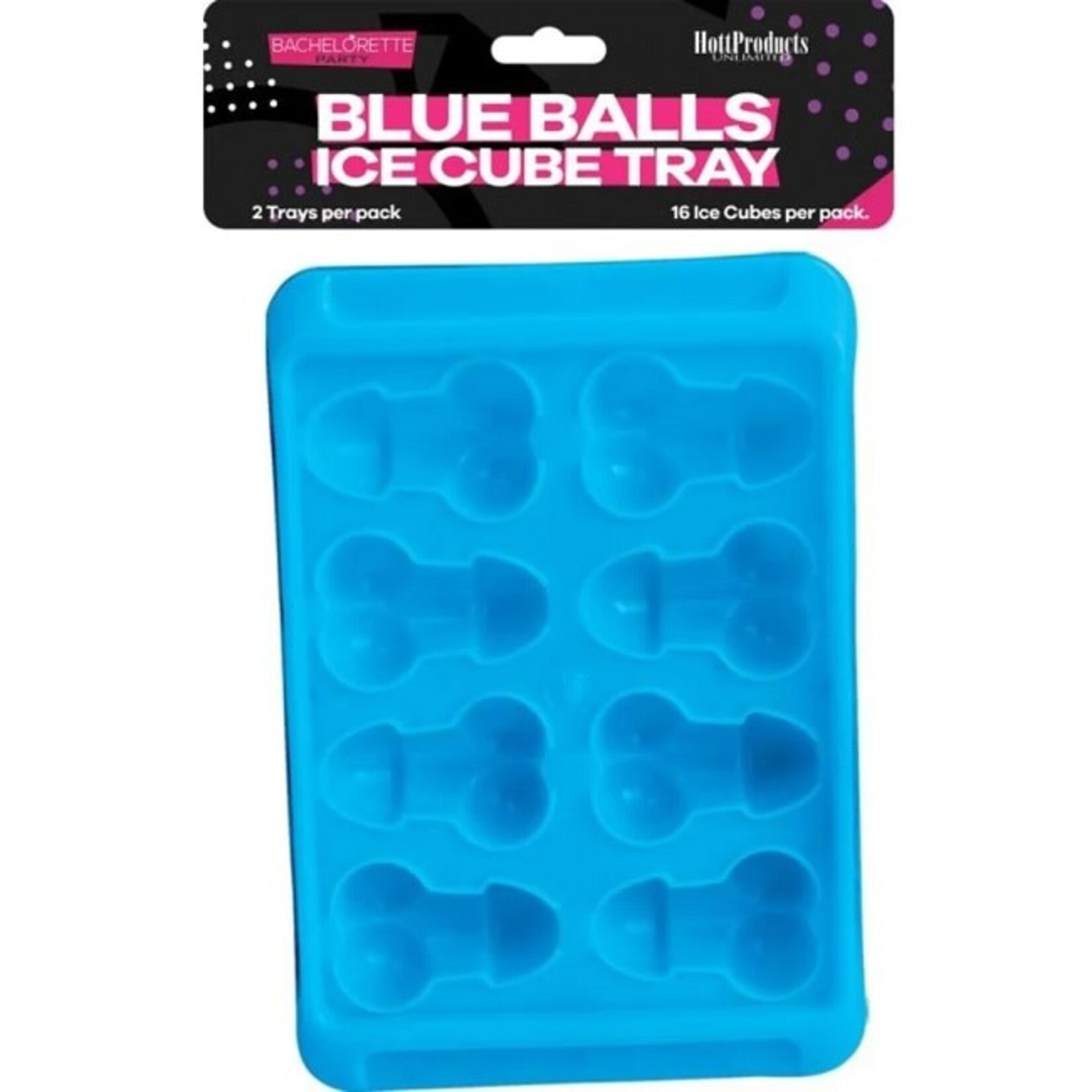 Hott Products Blue Balls Penis Shaped Ice Cube Tray 2pc