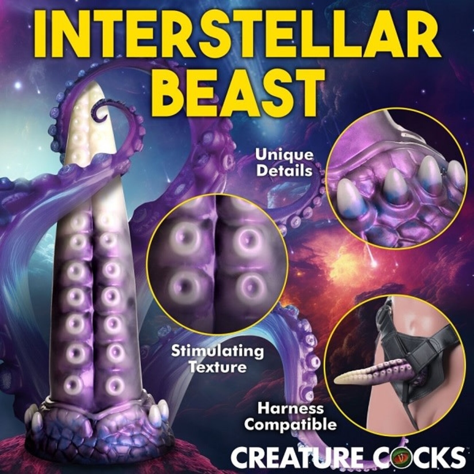 Creature Cocks Creature Cocks Astropus Tentacle Silicone Dildo