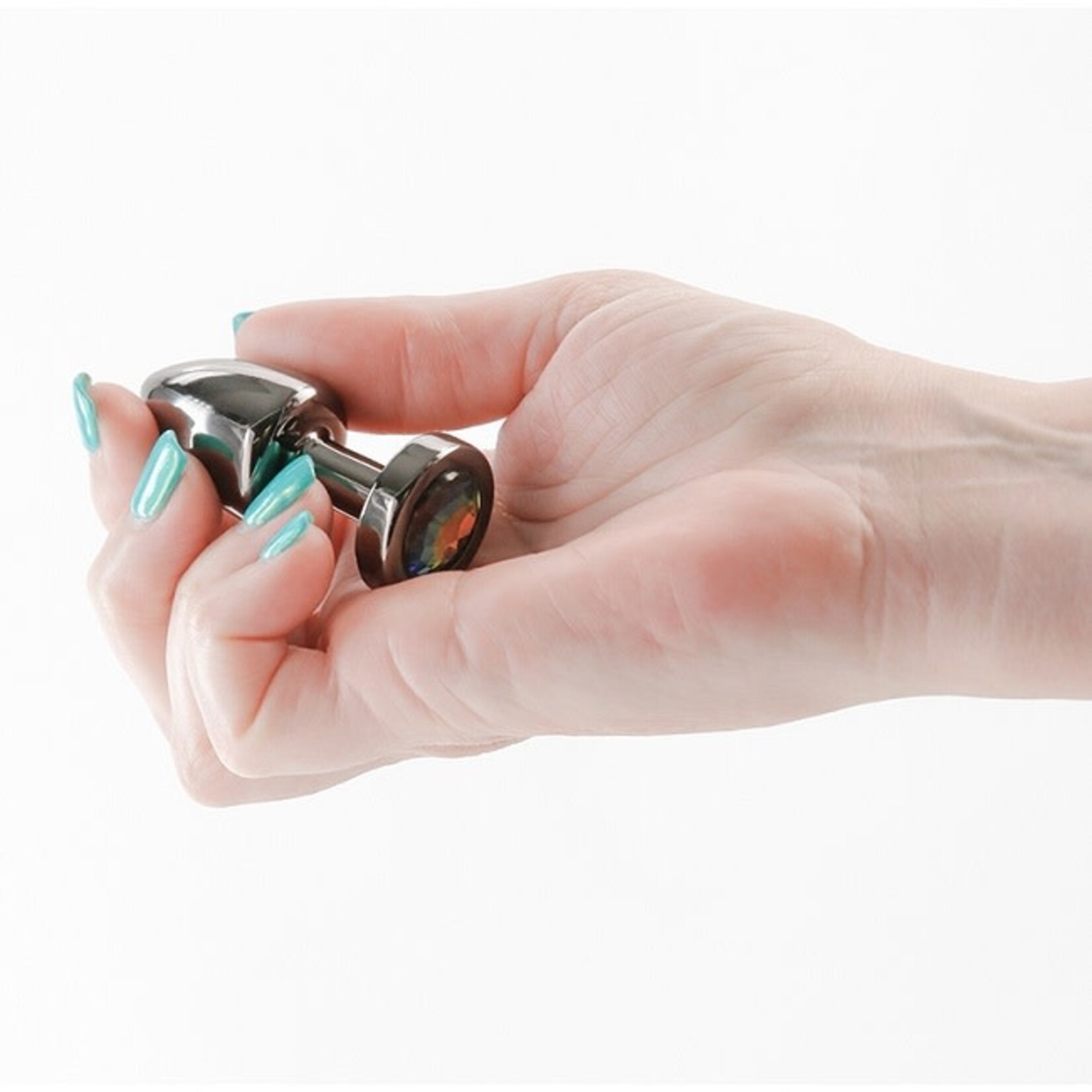 NS Novelties Rear Assets - Petite - Gunmetal - Rainbow