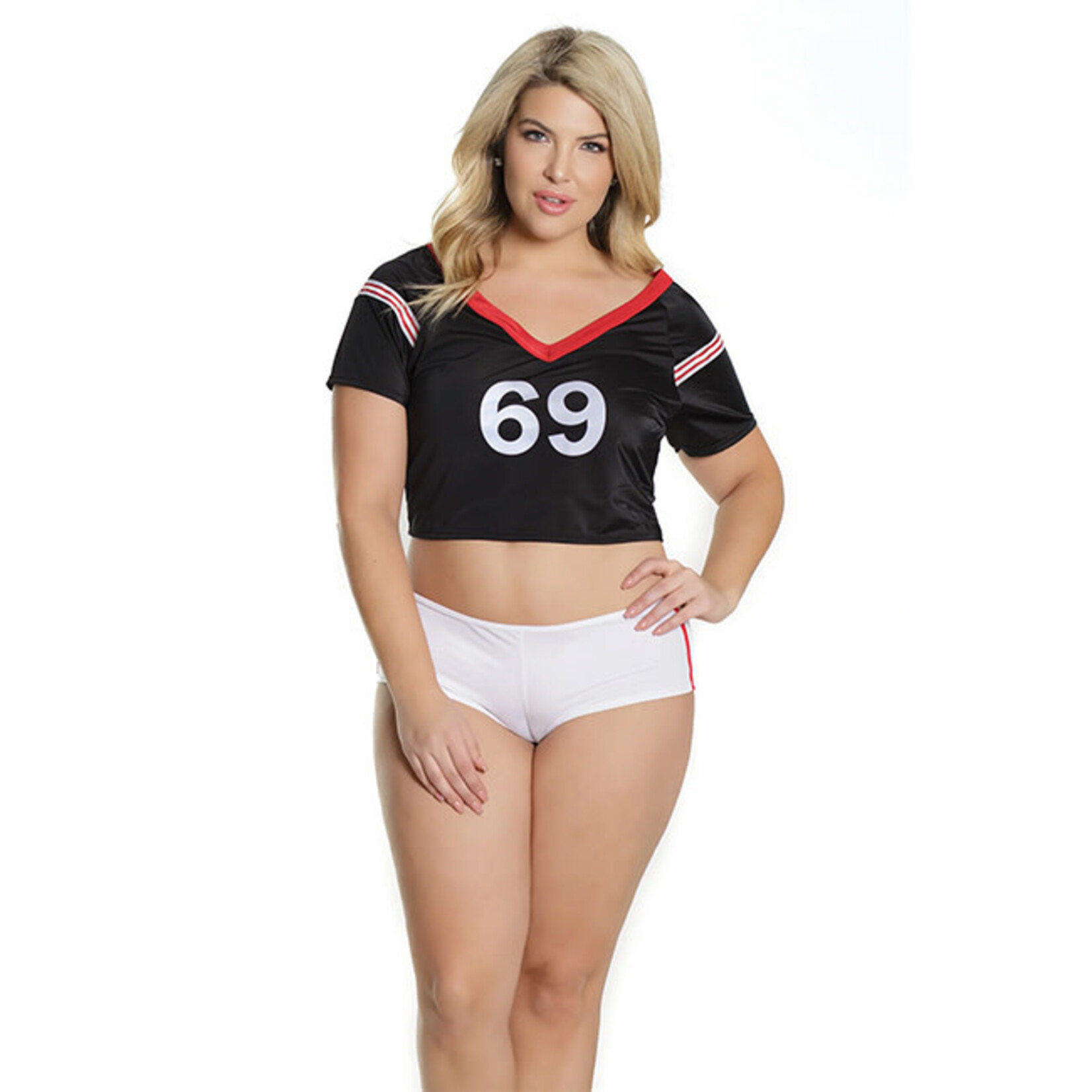 Coquette Coquette Crop Top Jersey with Shorts Lingerie Costume