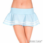 Music Legs Double Striped Wavy Skirt OS